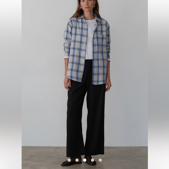 DONNI. Pants - DONNI Simple Crepe Black Trousers